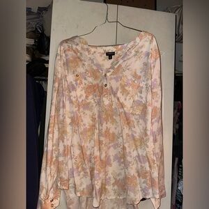 Torrid Pastel Floral Blouse